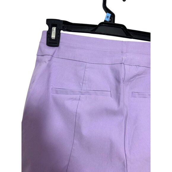 New York & Company Womens Ankle Pants Lavender S Stretch Pull On Tapered Casual - Picture 12 of 12